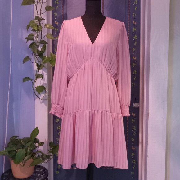 Gabby Skye Pink Midi Dress - Picture 1 of 10